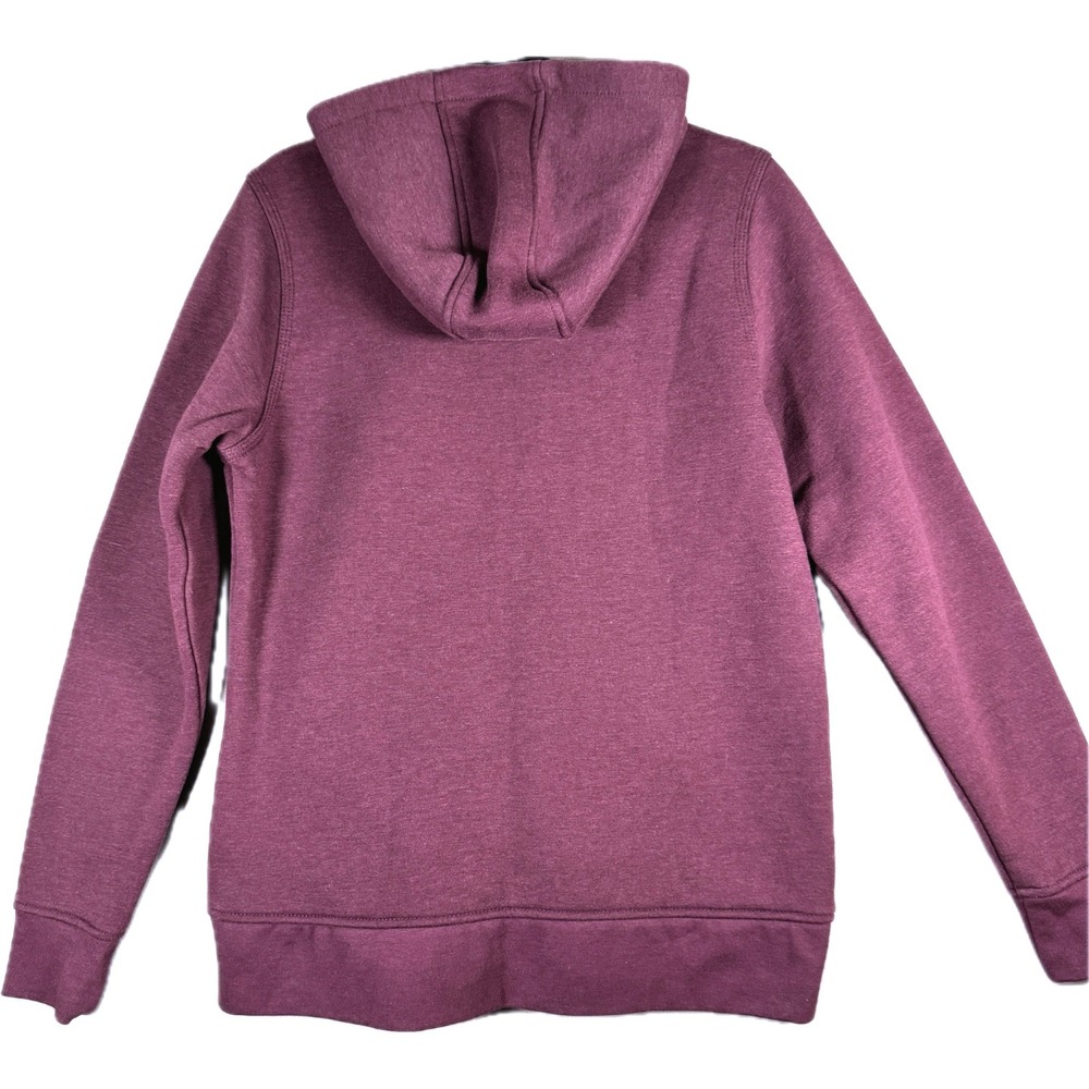 Carhartt Zip Up Hoodie Women L (12-14) Purple Embroidered Logo Jacket - Picture 3 of 8